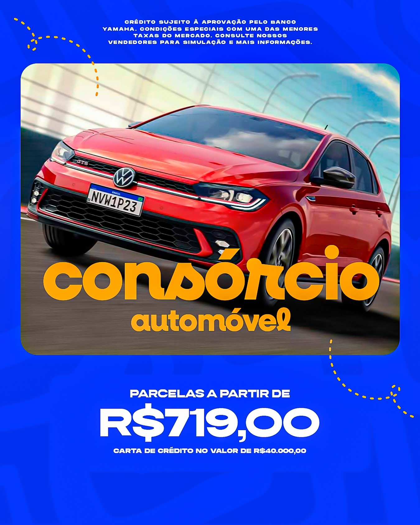 Campanha de consórcio para automóvel